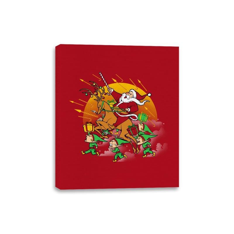 Xmas Tshirt War  - Canvas Wraps Canvas Wraps RIPT Apparel 8x10 / Red