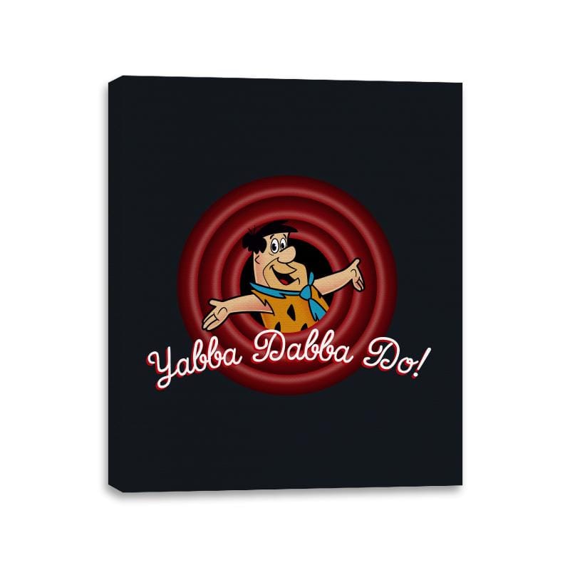 Yabba Dabba Doo, Folks! - Canvas Wraps Canvas Wraps RIPT Apparel 11x14 / Black