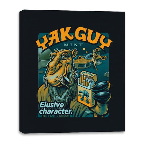 Yak Guy Mint - Canvas Wraps Canvas Wraps RIPT Apparel 16x20 / Black