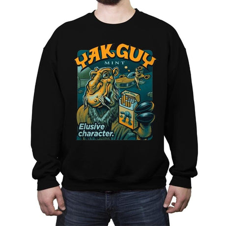 Yak Guy Mint - Crew Neck Sweatshirt Crew Neck Sweatshirt RIPT Apparel Small / Black