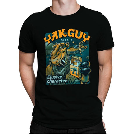 Yak Guy Mint - Mens Premium T-Shirts RIPT Apparel Small / Black