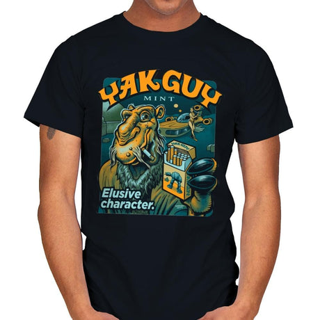 Yak Guy Mint - Mens T-Shirts RIPT Apparel Small / Black