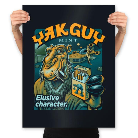 Yak Guy Mint - Prints Posters RIPT Apparel 18x24 / Black