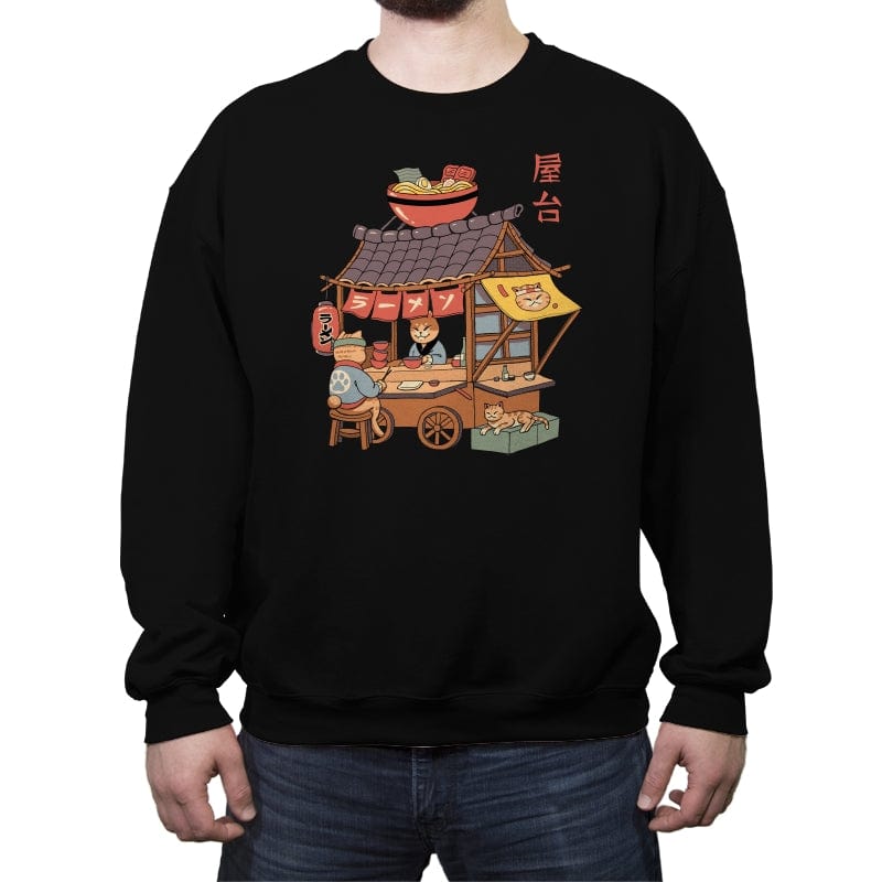 Yatai Ramen - Crew Neck Sweatshirt Crew Neck Sweatshirt RIPT Apparel Small / Black