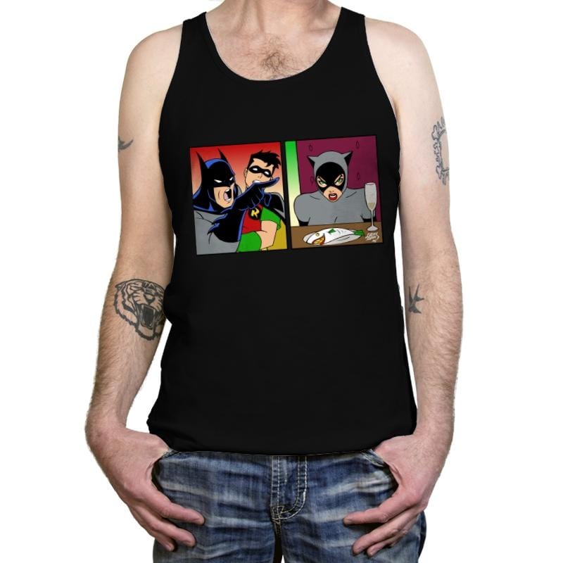 Yelling Bat At Cat - Tanktop Tanktop RIPT Apparel X-Small / Black