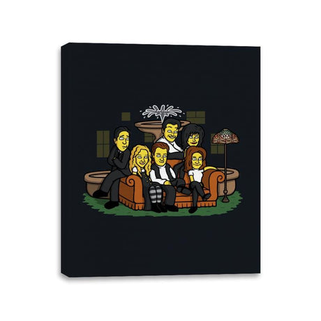 Yellow Friendhsip! - Canvas Wraps Canvas Wraps RIPT Apparel 11x14 / Black