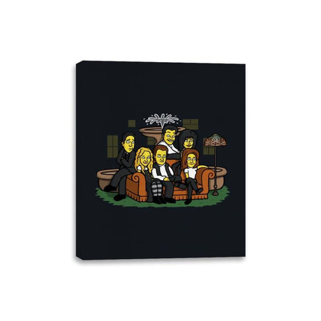 Yellow Friendhsip! - Canvas Wraps Canvas Wraps RIPT Apparel 8x10 / Black