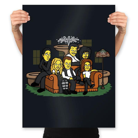 Yellow Friendhsip! - Prints Posters RIPT Apparel 18x24 / Black