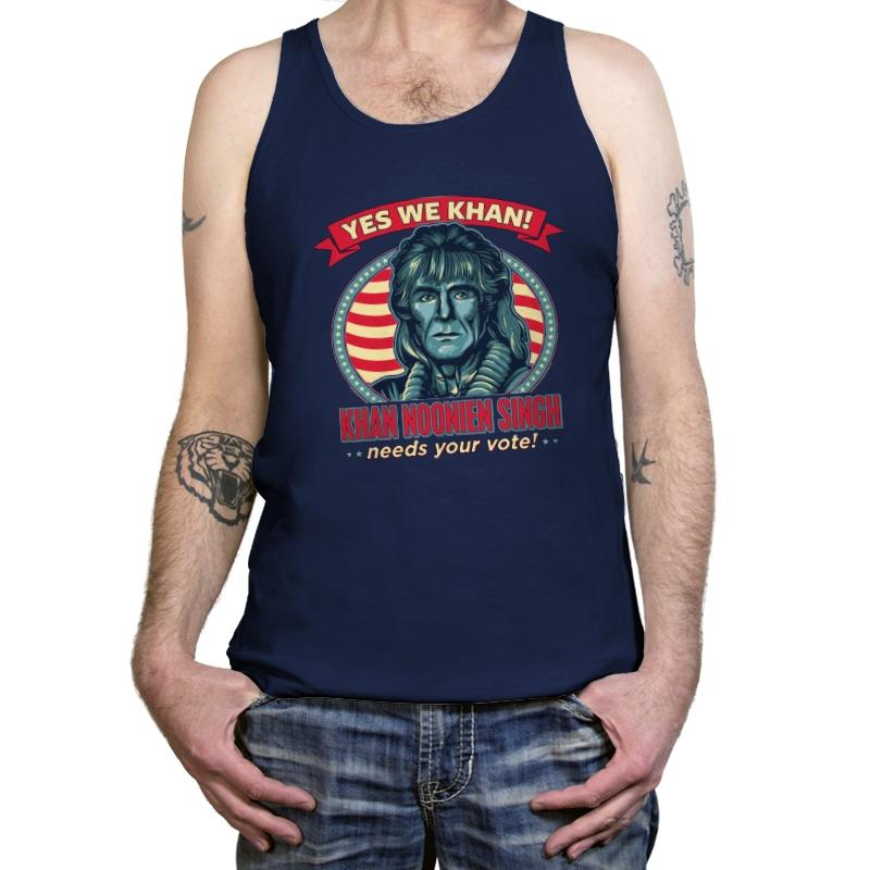 Yes We Khan - Tanktop Tanktop RIPT Apparel X-Small / Navy