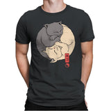 Yin Yang Cats - Mens Premium T-Shirts RIPT Apparel Small / Heavy Metal