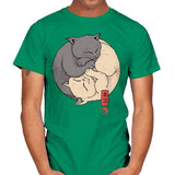 Yin Yang Cats - Mens T-Shirts RIPT Apparel Small / Kelly