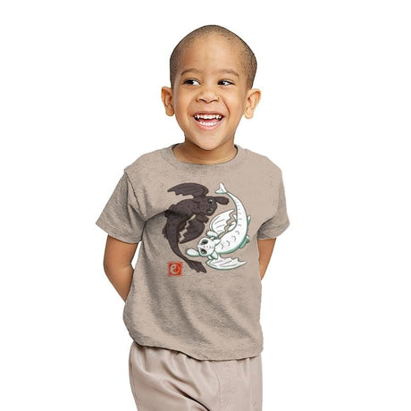 Yin Yang Dragons - Youth T-Shirts RIPT Apparel