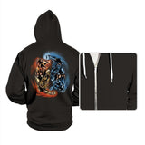 Yin Yang Kombat - Hoodies Hoodies RIPT Apparel Small / Black