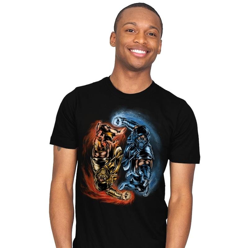 Yin Yang Kombat - Mens T-Shirts RIPT Apparel Small / Black