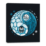 Ying Yang Pole - Canvas Wraps Canvas Wraps RIPT Apparel 16x20 / Black