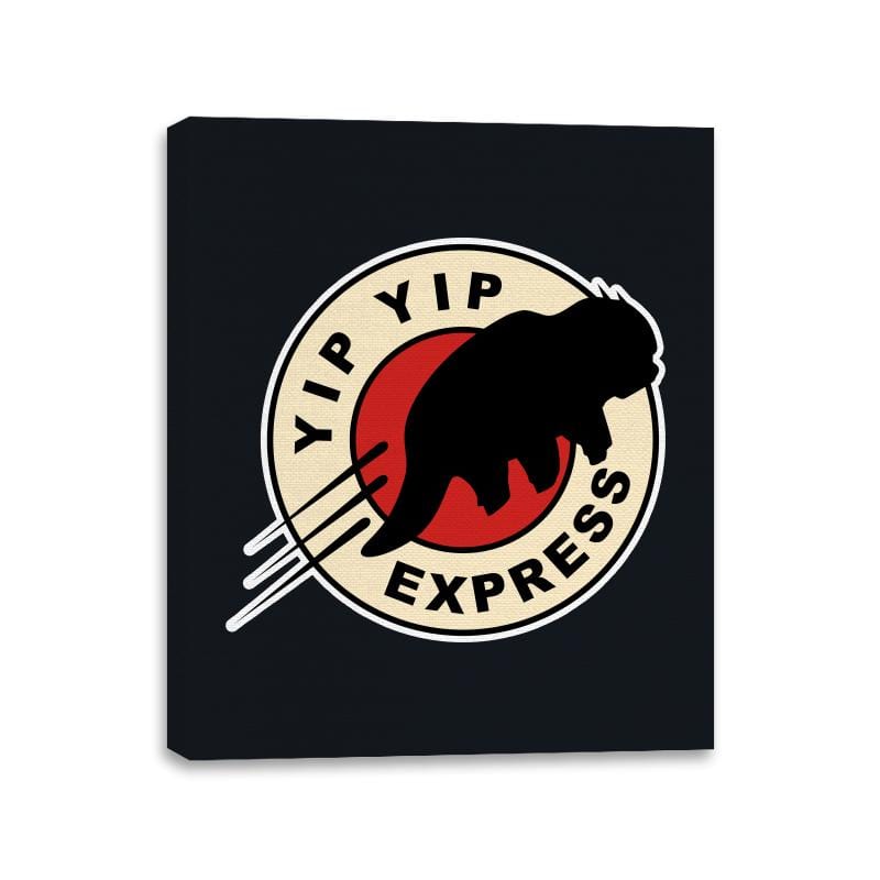 Yip Yip Express - Canvas Wraps Canvas Wraps RIPT Apparel 11x14 / Black