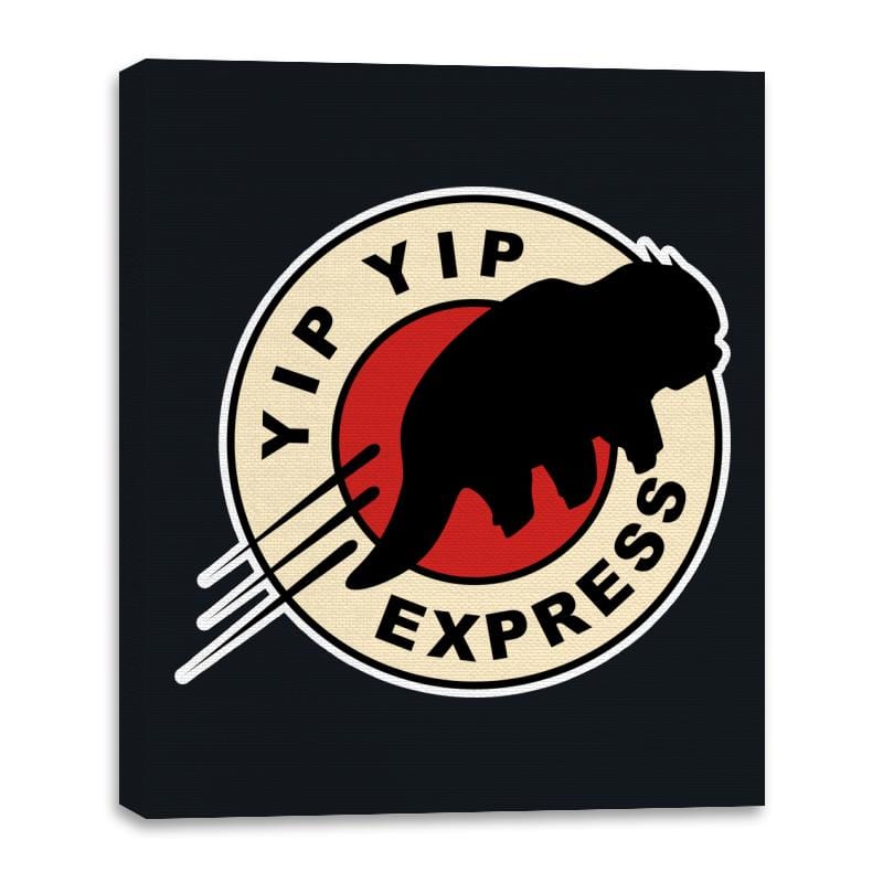 Yip Yip Express - Canvas Wraps Canvas Wraps RIPT Apparel 16x20 / Black