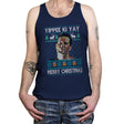 Yipee ki Yay Merry Christmas - Tanktop Tanktop RIPT Apparel X-Small / Navy