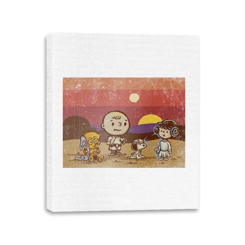 You Are My Only Hope - Canvas Wraps Canvas Wraps RIPT Apparel 11x14 / White