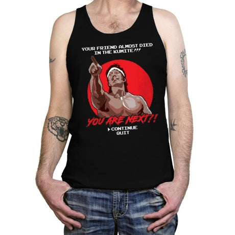 YOU ARE NEXT?! - Tanktop Tanktop RIPT Apparel X-Small / Black