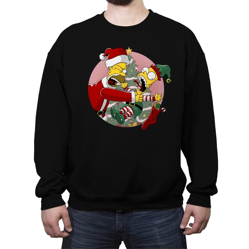 You are not Santa's Helper - Crew Neck Sweatshirt Crew Neck Sweatshirt RIPT Apparel Small / Black