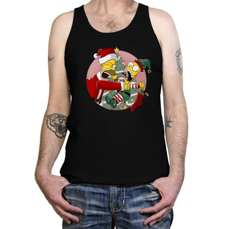 You are not Santa's Helper - Tanktop Tanktop RIPT Apparel X-Small / Black