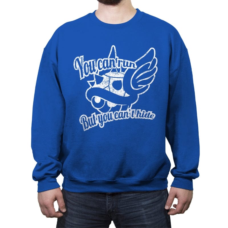 You Can Run - Crew Neck Sweatshirt Crew Neck Sweatshirt RIPT Apparel Small / Royal