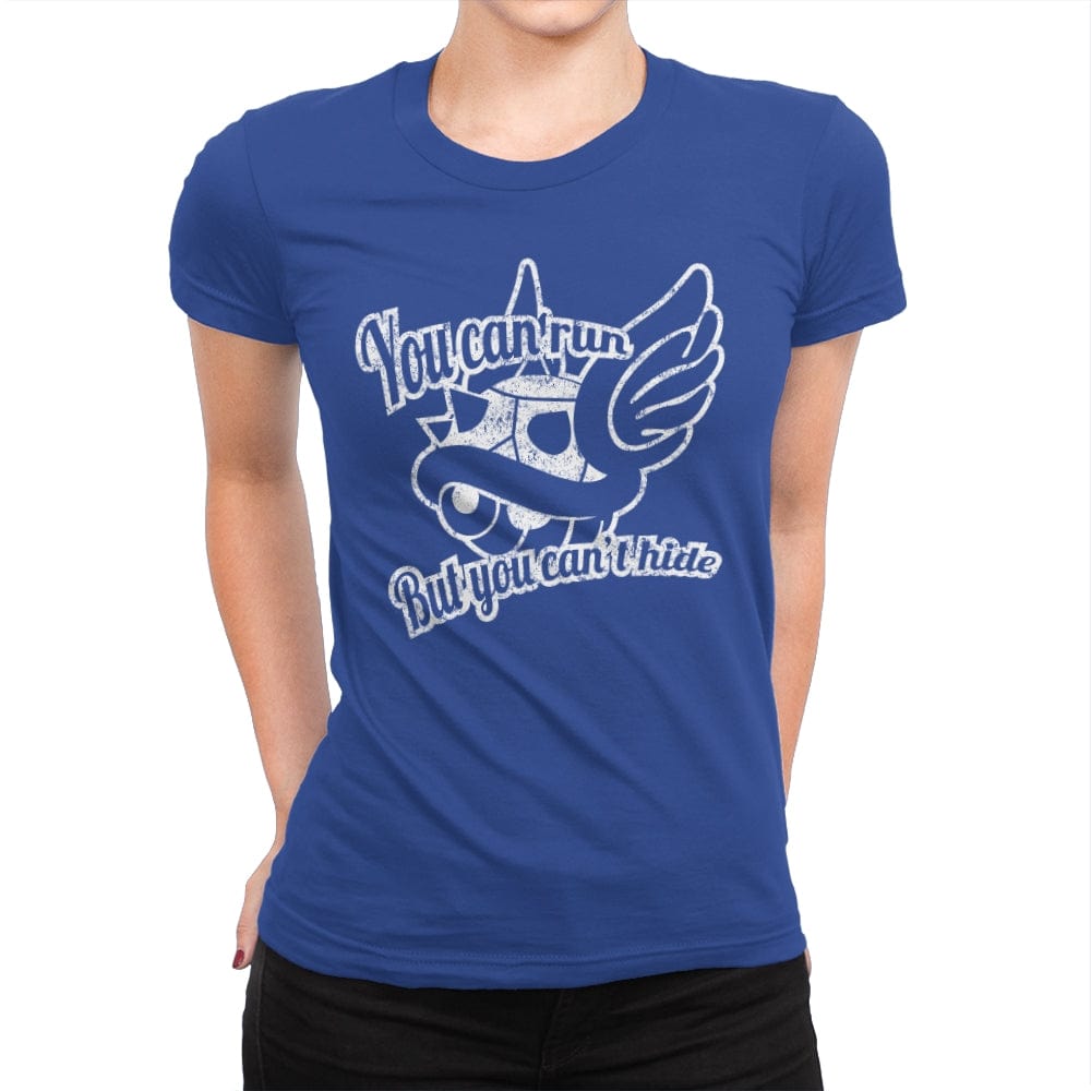 You Can Run - Womens Premium T-Shirts RIPT Apparel Small / Royal