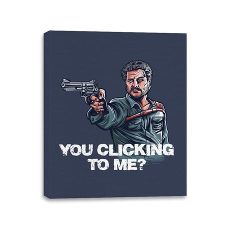 You Clicking to Me - Canvas Wraps Canvas Wraps RIPT Apparel 11x14 / Navy