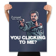 You Clicking to Me - Prints Posters RIPT Apparel 18x24 / Navy