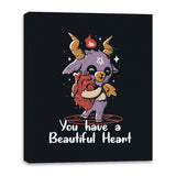 You Have a Beautiful Heart - Canvas Wraps Canvas Wraps RIPT Apparel 16x20 / Black