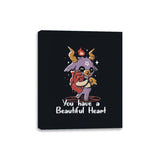 You Have a Beautiful Heart - Canvas Wraps Canvas Wraps RIPT Apparel 8x10 / Black