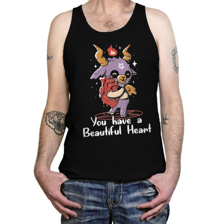 You Have a Beautiful Heart - Tanktop Tanktop RIPT Apparel X-Small / Black