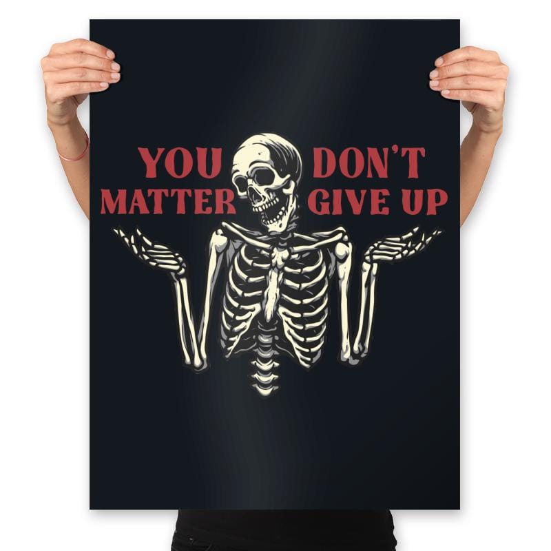 You Matter - Prints Posters RIPT Apparel 18x24 / Black