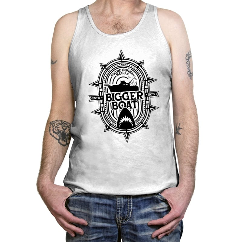 You're Gonna Need A Bigger Boat - Tanktop Tanktop RIPT Apparel X-Small / White