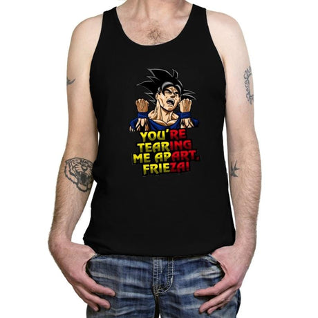 You're Tearing Me Apart, Frieza! - Tanktop Tanktop RIPT Apparel X-Small / Black