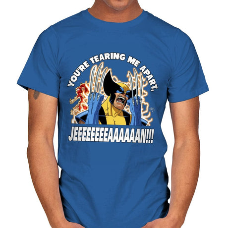 You're Tearing Me Apart Jean - Mens T-Shirts RIPT Apparel Small / Royal