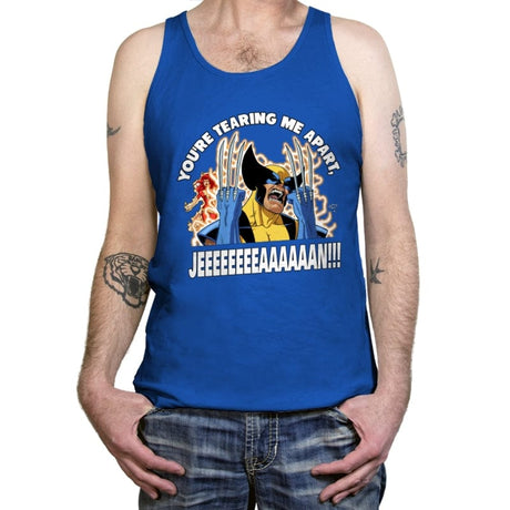 You're Tearing Me Apart Jean - Tanktop Tanktop RIPT Apparel X-Small / True Royal