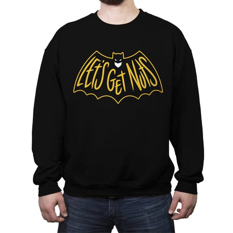 You Wanna Get Nuts?! - Crew Neck Sweatshirt Crew Neck Sweatshirt RIPT Apparel Small / Black