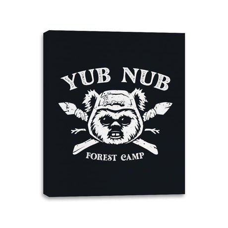 Yub Nub Forest Camp - Canvas Wraps Canvas Wraps RIPT Apparel 11x14 / Black