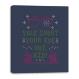 Yule Shoot Your Eye Out - Ugly Holiday - Canvas Wraps Canvas Wraps RIPT Apparel 16x20 / Navy