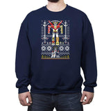 Yuletron - Crew Neck Sweatshirt Crew Neck Sweatshirt RIPT Apparel Small / Navy