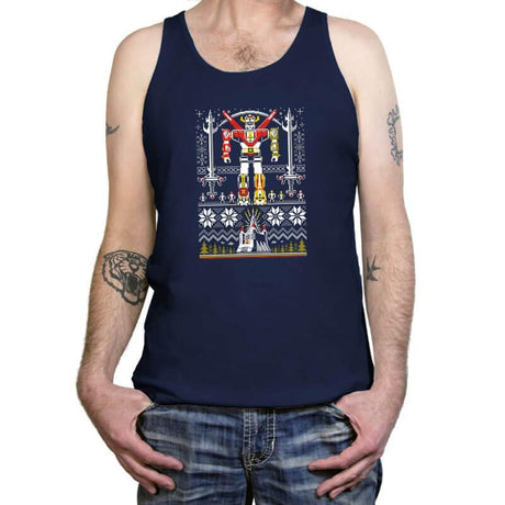 Yuletron - Tanktop Tanktop RIPT Apparel X-Small / Navy