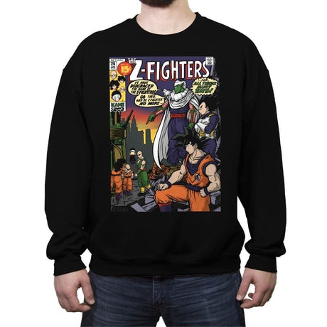 Z-Fighters - Crew Neck Sweatshirt Crew Neck Sweatshirt RIPT Apparel Small / Black