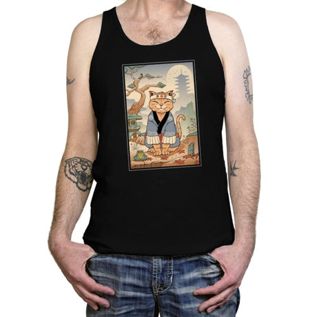 Zen Meowster - Tanktop Tanktop RIPT Apparel X-Small / Black