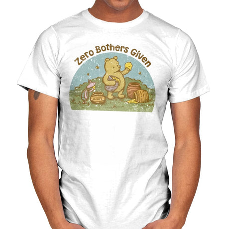 Zero Bothers Given - Best Seller - Mens T-Shirts RIPT Apparel Small / White