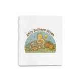 Zero Bothers Given - Canvas Wraps Canvas Wraps RIPT Apparel 8x10 / White