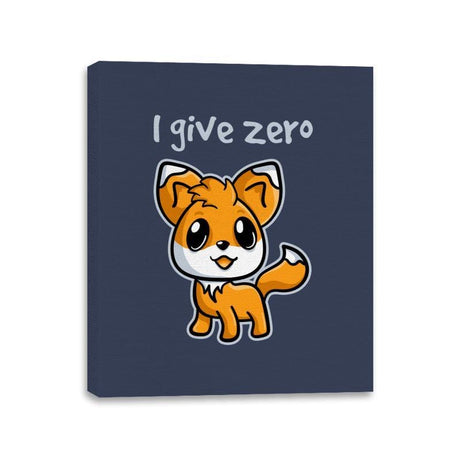 Zero Fox Given - Canvas Wraps Canvas Wraps RIPT Apparel 11x14 / Navy