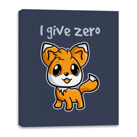 Zero Fox Given - Canvas Wraps Canvas Wraps RIPT Apparel 16x20 / Navy