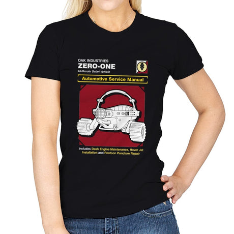 Zero One Service Manual - Womens T-Shirts RIPT Apparel Small / Black